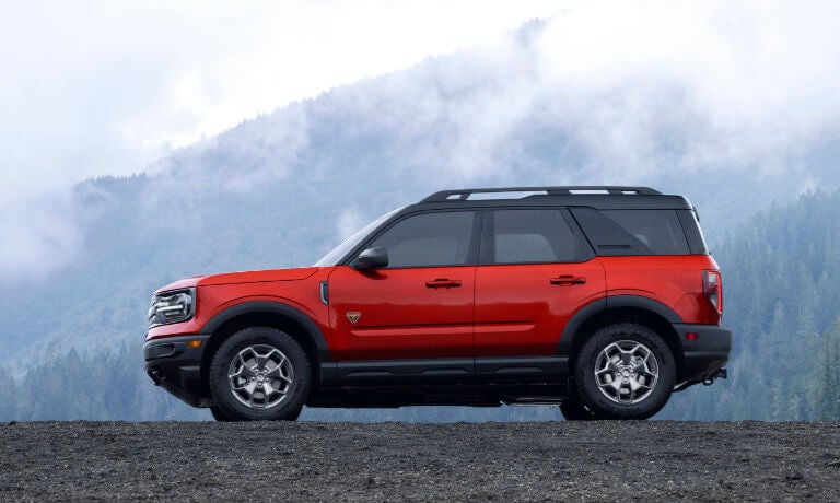 2024 Ford Bronco Sport exterior in misty mountains
