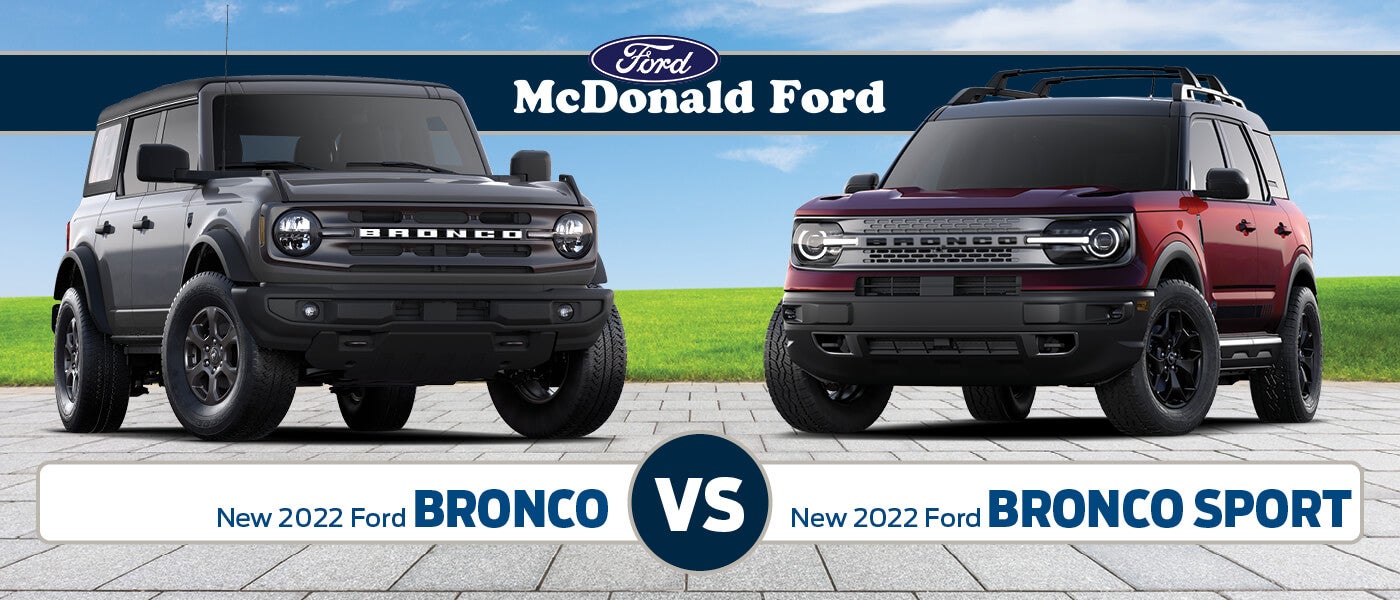 2022 Ford Bronco vs. Bronco Sport | Freeland, MI