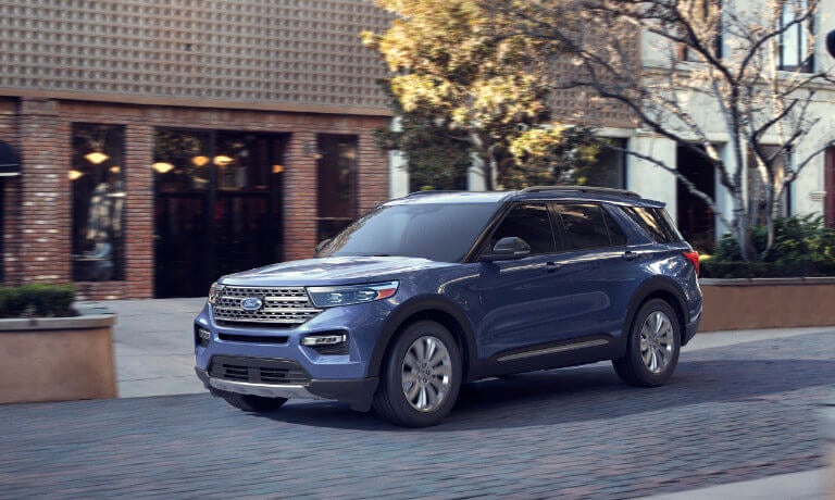2022 Ford Explorer exterior in town