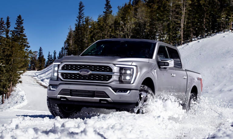 2022 Ford F-150 exterior offroad in snow