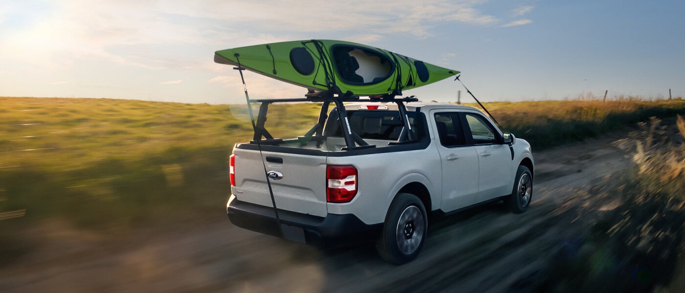 2023 Ford Maverick exterior with kayak