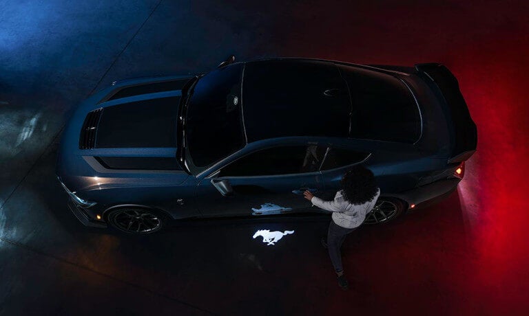 2025 Ford Mustang exterior overhead lighting with logo