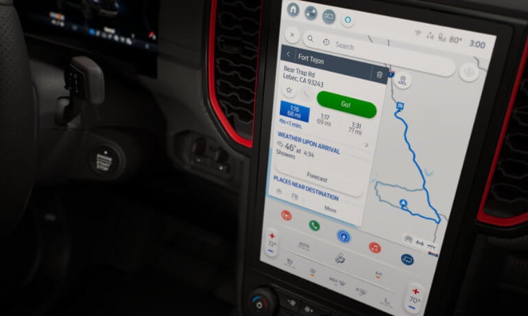 2024 Ford Ranger interior infotainment