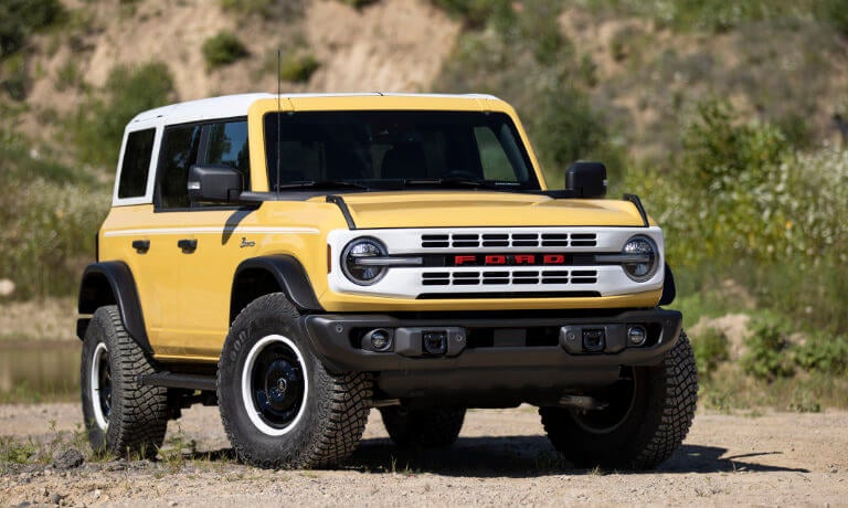 2025 Ford Bronco Heritage parked in desert