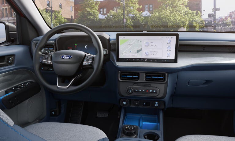 2025 Ford Maverick infotainment system and wheel