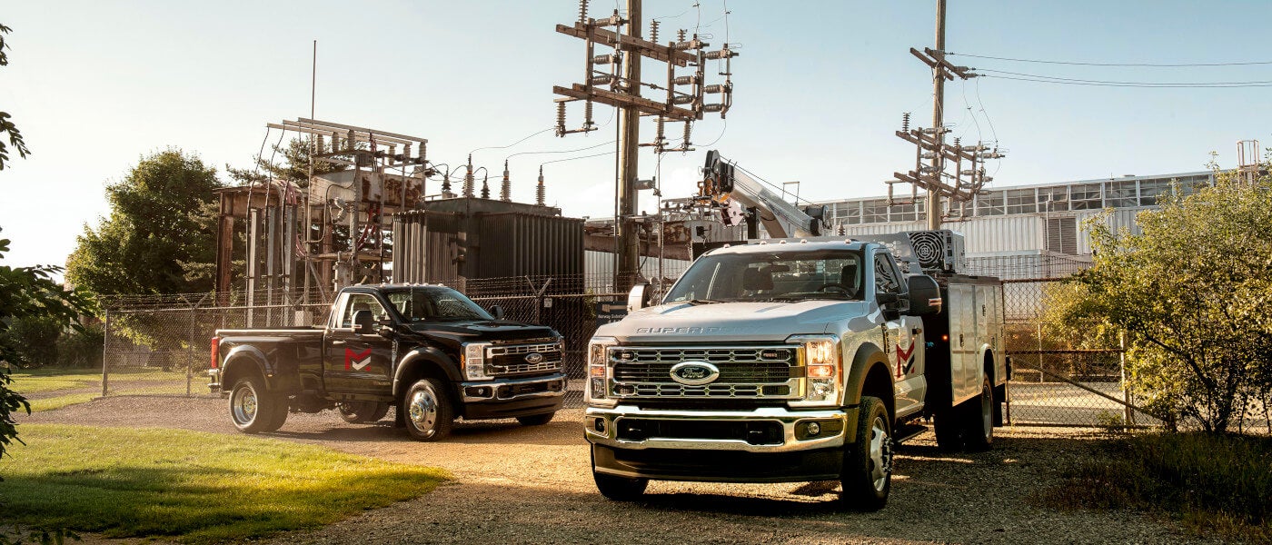 2026 Ford Super Duty Exterior Two Parked By Power Plant